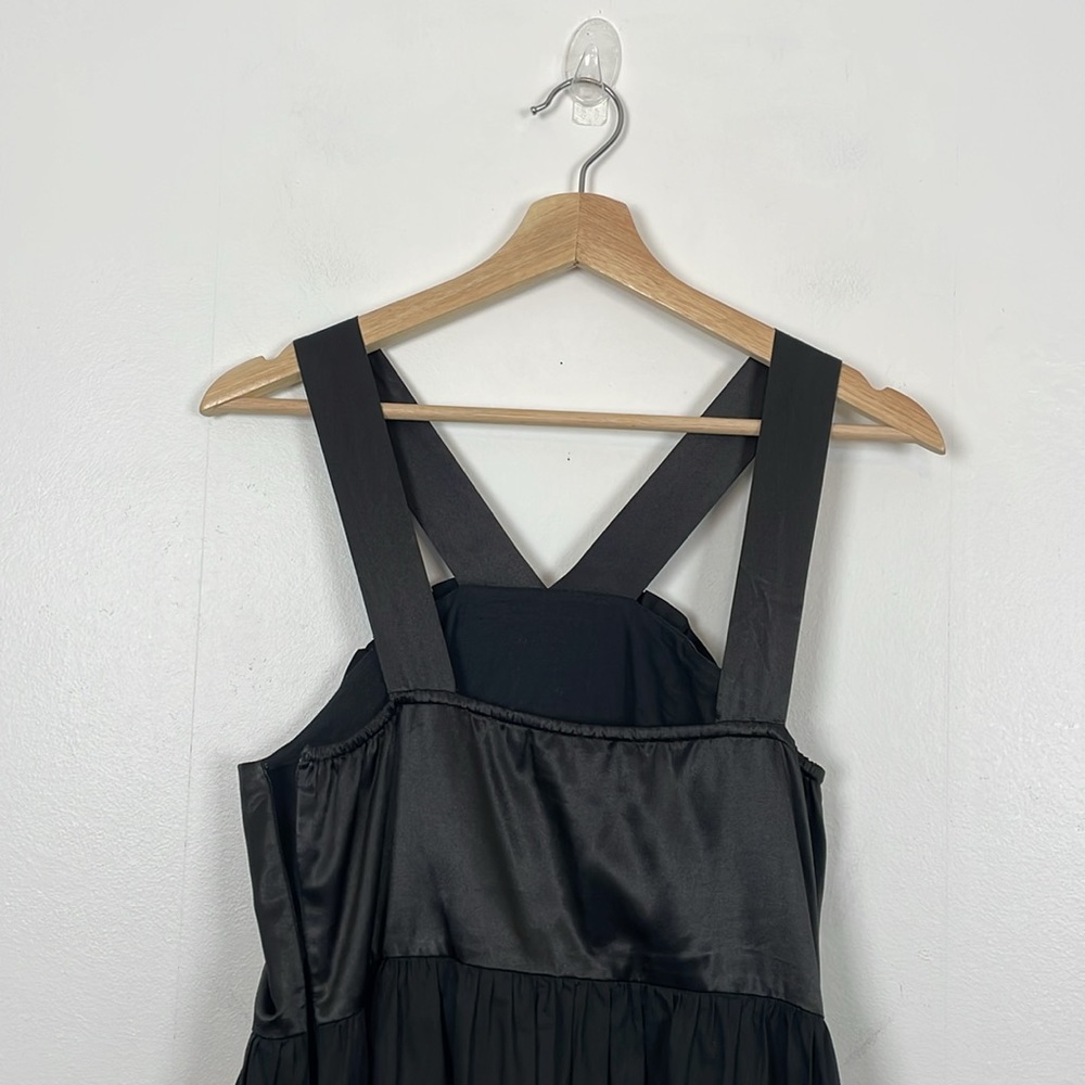 Anthropologie Burlapp Dress Womens 10 Ruffle Front Sleeveless Lined Side Zip - Picture 8 of 9
